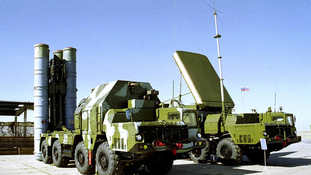 In this undated file photo a Russian S-300 anti-aircraft missile system is on display in an undisclosed location in Russia. Russia's Deputy Foreign Minister Sergei Ryabkov said Tuesday, May 28, 2013, that Moscow has a contract for the delivery of the S-30 