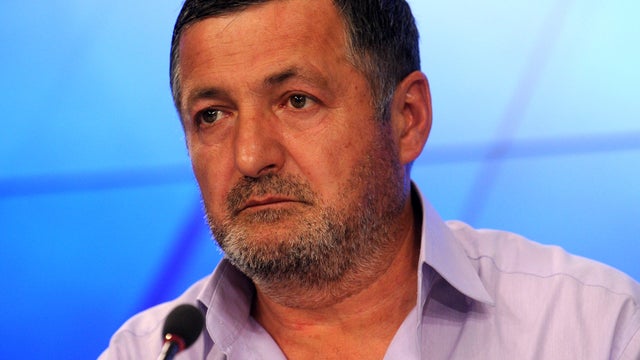 Abdul-Baki Todashev, father of Ibragim Todashev, who was shot and killed by an FBI agent in Florida, speaks during a press conference in Moscow May 30, 2013. 