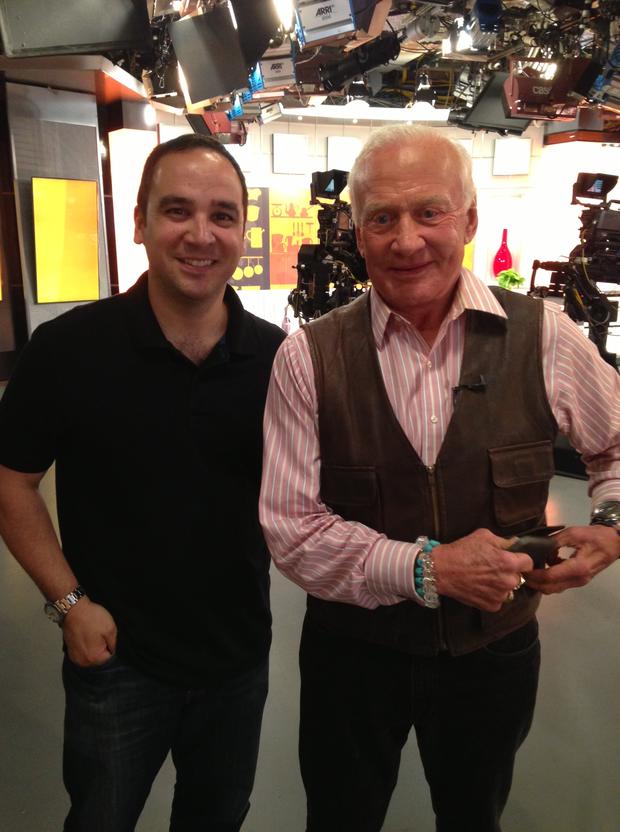 Mike Avila with Buzz Aldrin 