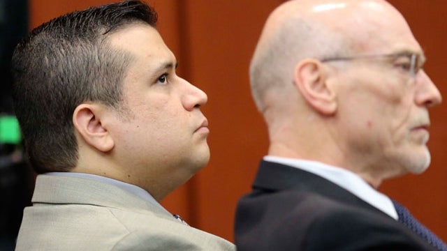 George Zimmerman sits in court at the Seminole County courthouse for a hearing Dec. 11, 2012, in Sanford, Fla. 
