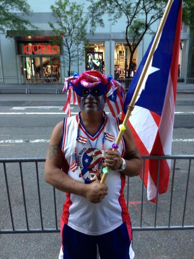 Man at Puerto Rican Day Parade 2013 