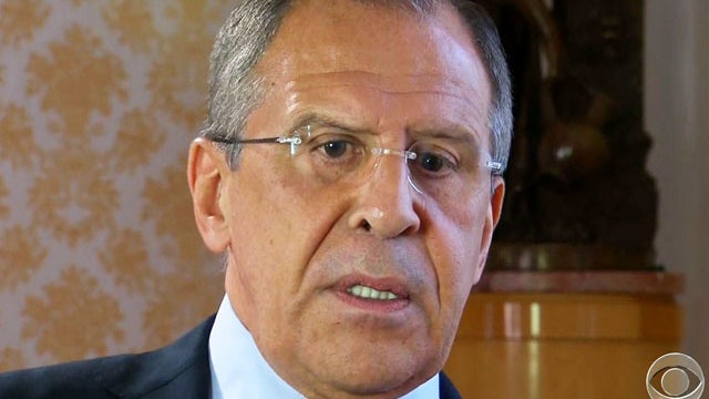 Russian Foreign Minister Sergei Lavrov tells CBS News' Clarissa Ward an end to Syria's two-year-old civil war can be negotiated at peace conference. 