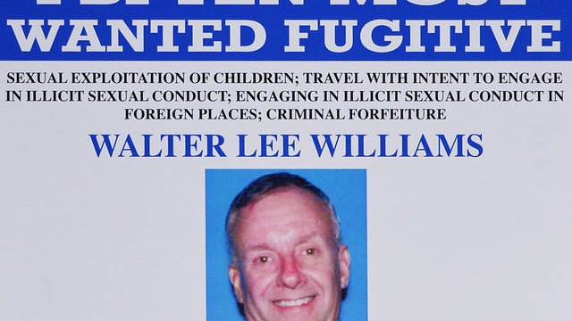 FBI Ten Most Wanted poster featuring alleged child sex predator and the 500th subject, Walter Lee Williams  