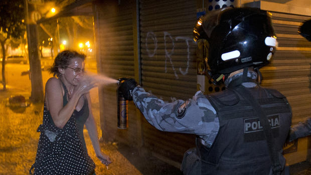 Widespread protests in Brazil 