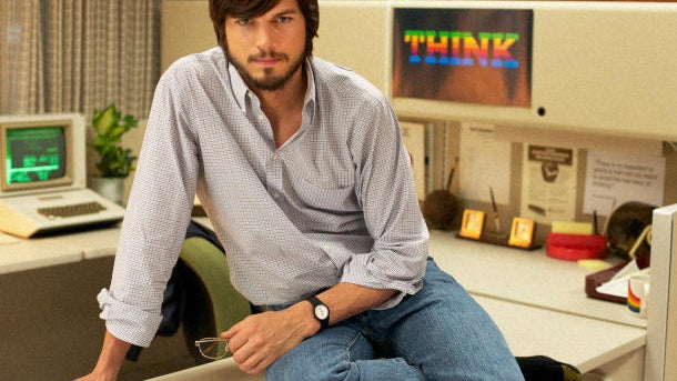 Ashton Kutcher as Steve Jobs. 