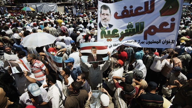 Protestors in Egypt 