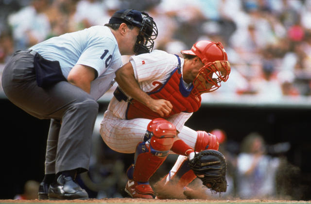 1990s Darren Daulton Game Worn BP Jersey, Pants & Batting Gloves., Lot  #82536