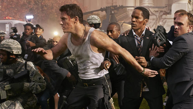 Jamie Foxx and Channing Tatum in "White House Down" 