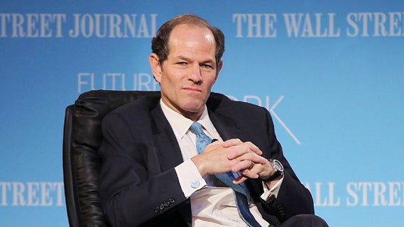 Former New York governor Eliot Spitzer attends a forum on the future of New York September 16, 2010 at the New York Public Library in New York City.  