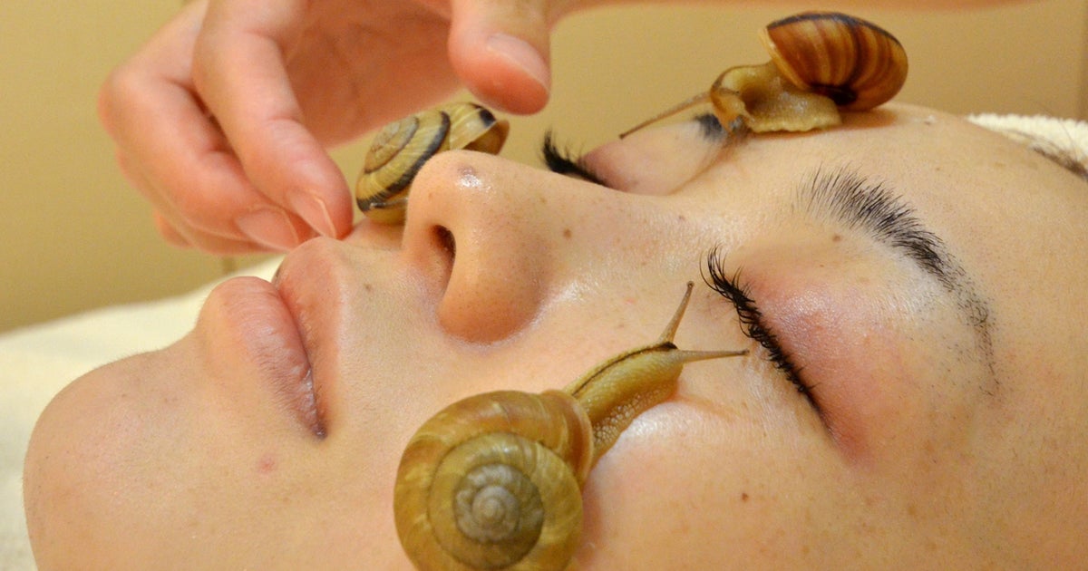 "Snail facials" use slime for anti-aging skin care - CBS News