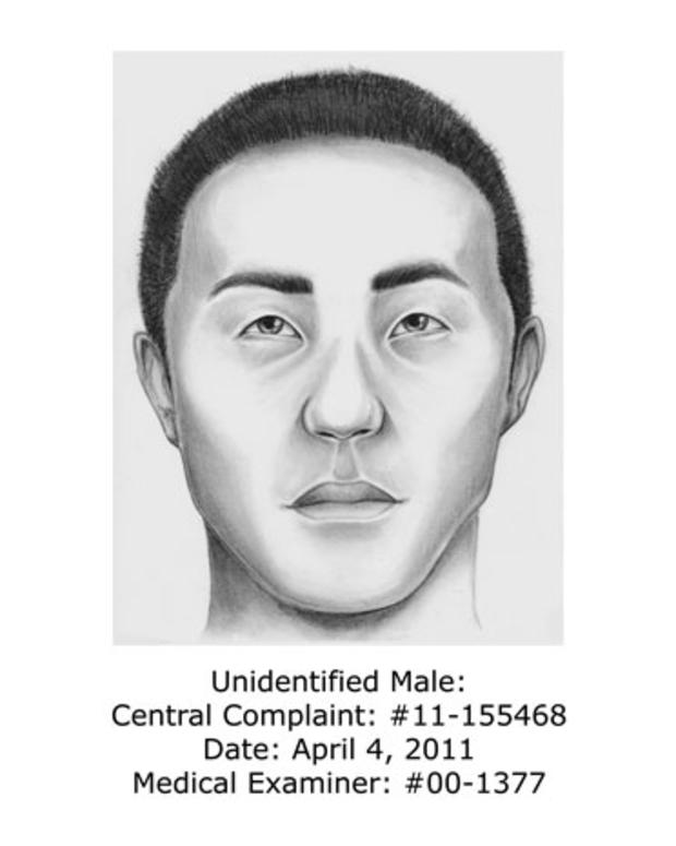 This unidentified Asian male was found just east of Gilgo Beach, Long Island. Police say he was between 17 and 23 years old, approximately 5'6" and missing two molars as well as one of his top front teeth. He was wearing woman's clothing when he was found 