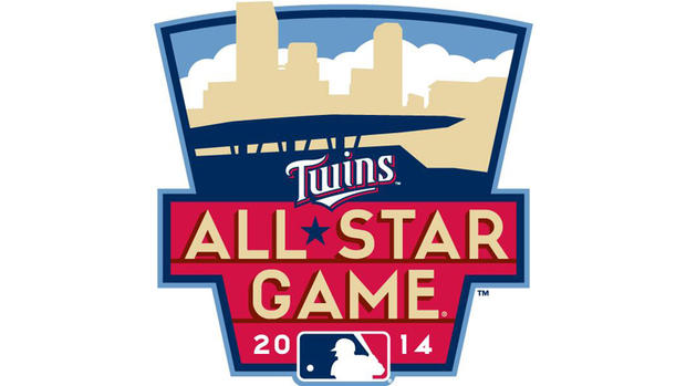 2014 MLB All Star Game Logo With Twins Logo 