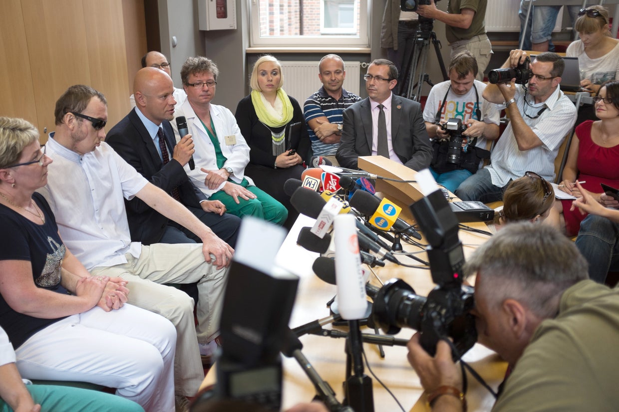 Polish face transplant patient leaves hospital