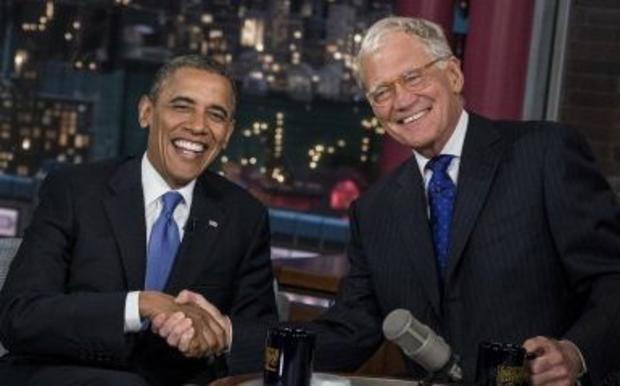 Letterman and Obama 