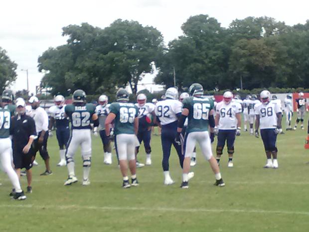 EAGLES PATS PRACTICE 