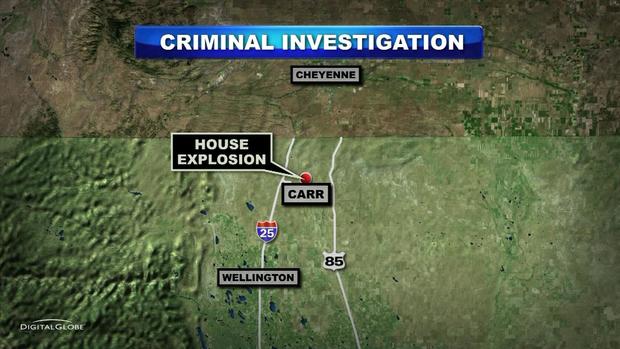 WELD COUNTY EXPLOSION  MAP 