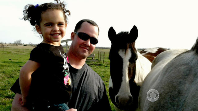 Veronica and her biological father, Dusten Brown. 