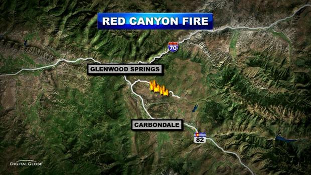 RED CANYON FIRE MAP 
