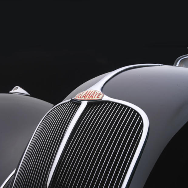 1936 Delahaye 135M Figoni & Falaschi Competition Coupe. Collection of Jim Patterson/The Patterson Collection. 