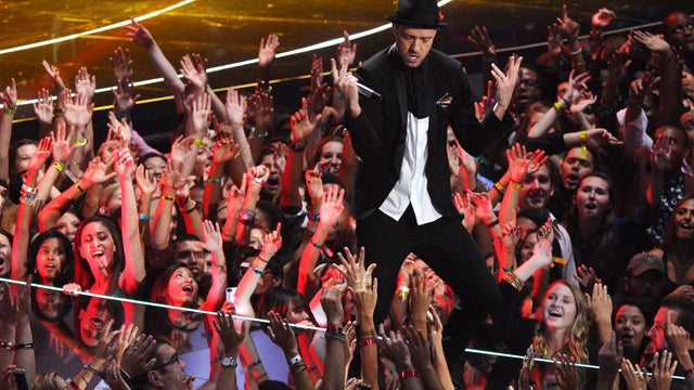 Justin Timberlake performs at the MTV Video Music Awards. 