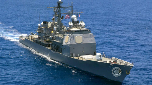 The U.S. has moved four destroyers, like the one above, into the eastern Mediterranean if and when the president orders an attack on Syria. 