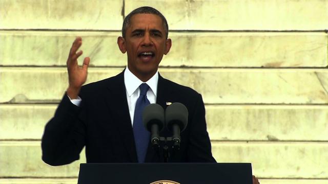 "The fierce urgency of now remains," Obama says 