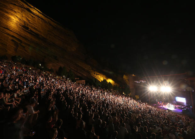 B.B. King and Peter Frampton perform at Red Rocks Amphitheatre on Aug. 20, 2013 -- Crowd Scene 