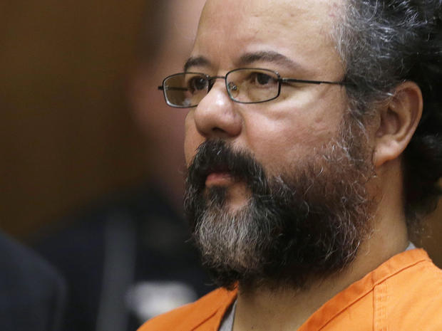 Aug. 1, 2013 file photo shows Ariel Castro in the courtroom during the sentencing phase of his trial in Cleveland. He was convicted of holding 3 women captive in his home and raping them over a decade. 