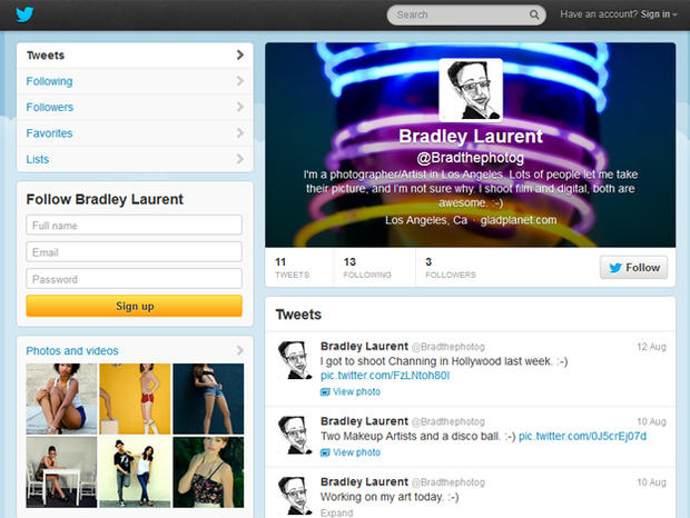 Bradley Laurent twitter 
