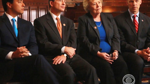 Reps. Joaquin Castro, D-Texas, Jeb Hensarling, R-Texas, Zoe Lofgren, D-Calif., and Scott Perry, R-Pa. 