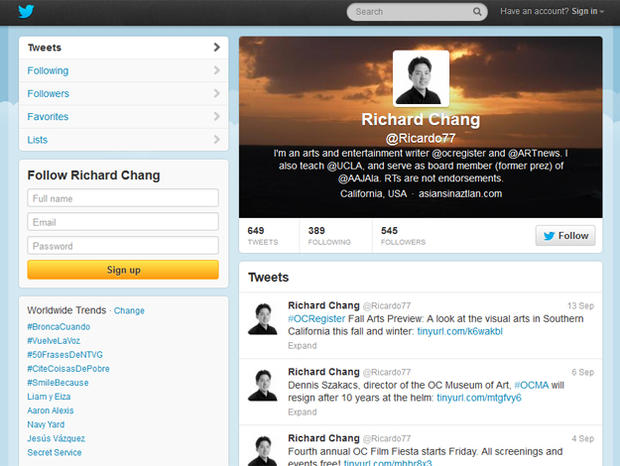 Richard Chang twitter 