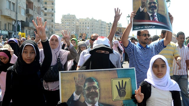 Supporters of Egypt's ousted Islamist president Mohamed Morsi 