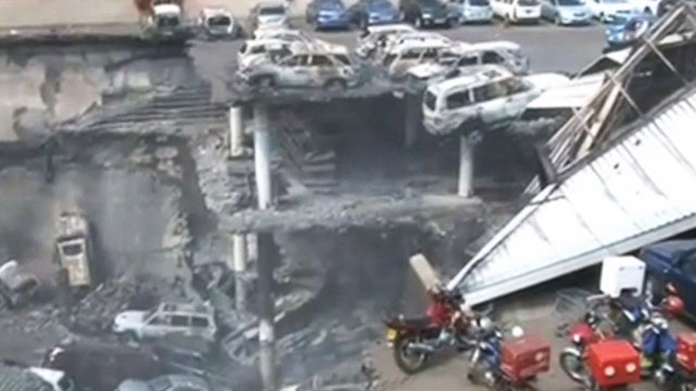Video released by the Kenyan government shows the extent of the damage to the Westgate Mall in Nairobi 