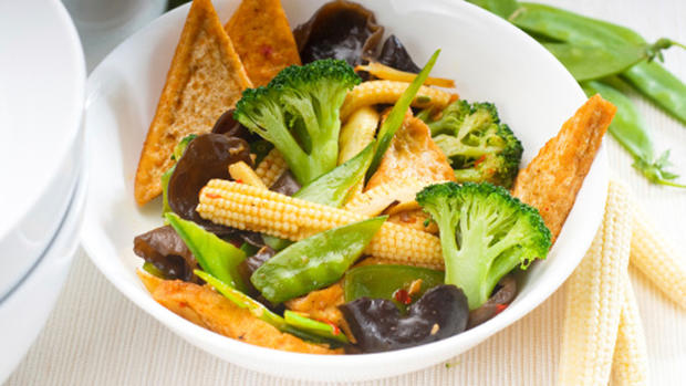 Stir-Fry Tofu Bean Curd With Vegetables 