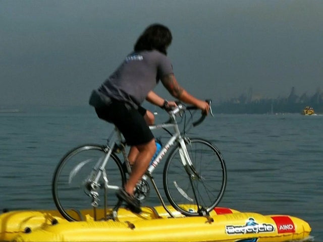 Bicycle into water online