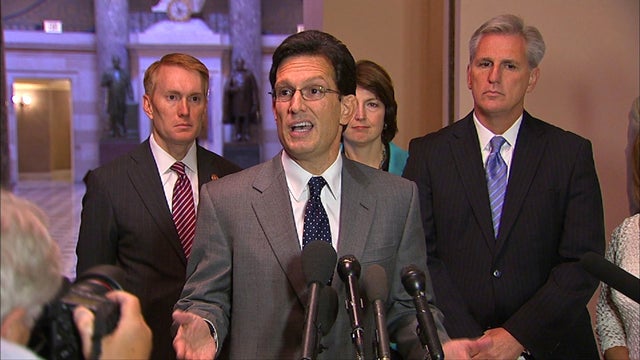 Cantor: If Dems have "axe to grind" with GOP, why penalize American people? 
