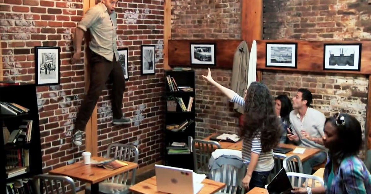 Telekinetic coffee shop surprise - the ultimate prank - CBS News