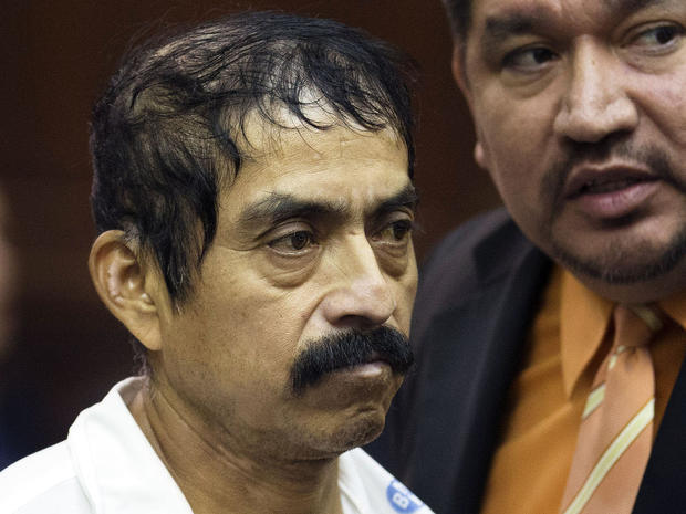 Conrado Juarez, 52, is arraigned Saturday, Oct. 12, 2013, at Manhattan Criminal Court for the alleged murder of 4-year-old Anjelica Castillo, nicknamed "Baby Hope", in New York. 