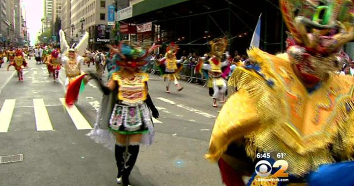 Hispanic Day, Columbus Day Parades Step Off CBS New York