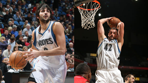 Ricky Rubio And Kevin Love 