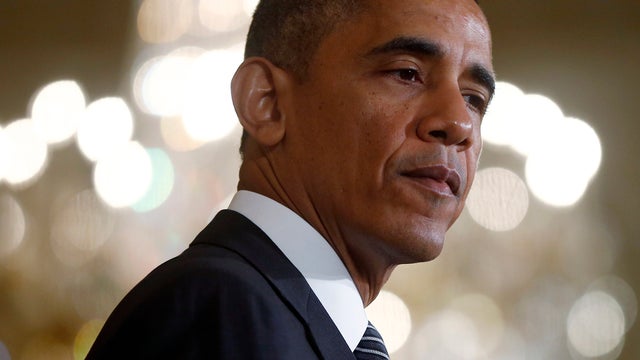 President Obama is seen in the East Room of the White House in Washington Oct. 24, 2013. 