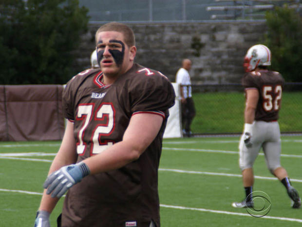Brown University junior Dillon O'Carroll decided to give up football after suffering his third concussion. A new report finds that in 2009, 250,000 athletes age 19 and younger were treated for concussions. 