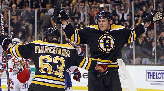 Brad Marchand and Tyler Seguin 