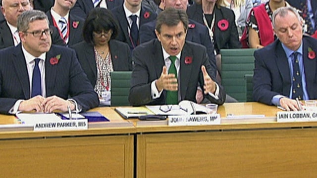 U.K. spy chiefs questioned by lawmakers 