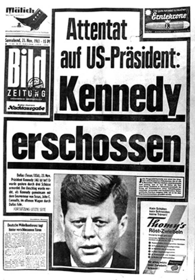 Kennedy death West Berlin newspaper headline 