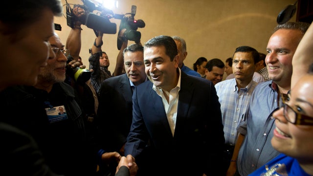 National Party presidential candidate Juan Orlando Hernandez  