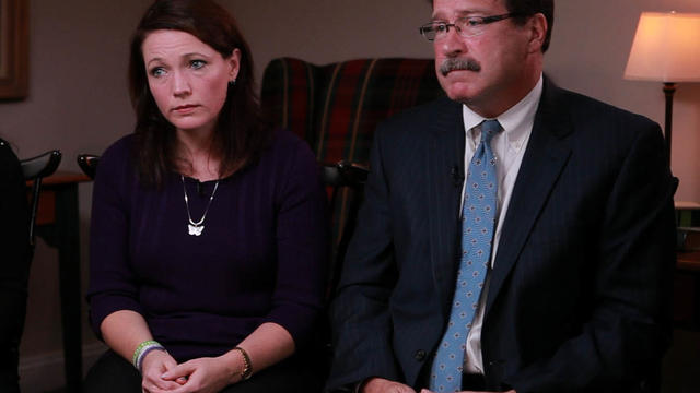 Nicole Hockley, whose son Dylan was killed at the Sandy Hook Elementary School, and Bill Sherlach, whose wife Mary was the school psychologist, spoke to CBS News' Elaine Quijano in 2013. 