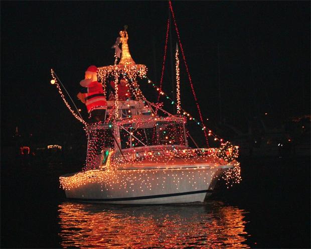 Dana Point Harbor 2 holiday boat lights 