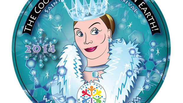 St. Paul Winter Carnival Button Queen Of The Snows 
