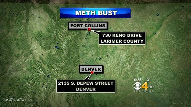 Meth Bust Map 